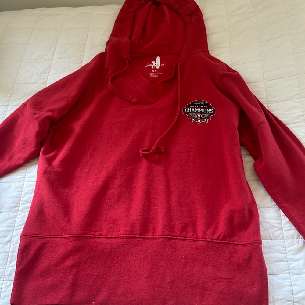 UGA 2021 national champs hoodie women’s XS  great condition worn once